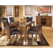 Lacey - Medium Brown 6 Piece Dining Room Set