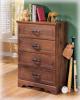 B191-44 Camp Huntington 4- Drawer Chest By Ashley Signature  Design From Design Center Furniture Store of Orange County CA