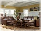 20700 Drake - Saddle Stationary Leather By Ashley Furniture HS From Design Center Furniture Store of Orange County CA