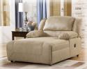 5780004 Hogan - Khaki Pressback Chaise (2- Arm) By Ashley Furniture HS From Design Center Furniture Store of Orange County CA