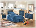 B121-53 Blueberry Pie Twin Panel Headboard From Design Center Furniture Store of Orange County CA