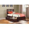 Twin Bed with Three Storage Boxes