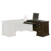 Desk for Right Hand Facing Keyboard Return in Espresso
