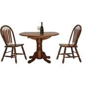 42" Vintage Oak Table w/2-9" Drop Leaves
