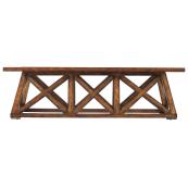 Tobacco Modern Craftsman Manhattan Low Bridge Table - Tobacco