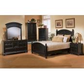 Cape Cod Panel Bed Suite in Ebony