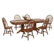 96" Vintage Oak Table w/2-12" Leaf