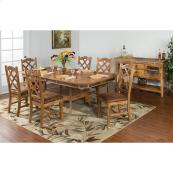 Sedona Adj. Height Dining Table W/ Double Butterfly Leaf