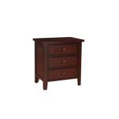 28" 3-Drawer Nightstand