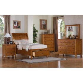 Sleigh Storage Twin Bed