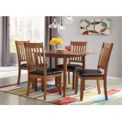 Joveen - Light Brown 5 Piece Dining Room Set