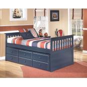 Leo - Blue 4 Piece Bed Set (Twin)