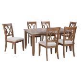 Narvilla - Light Brown 5 Piece Dining Room Set